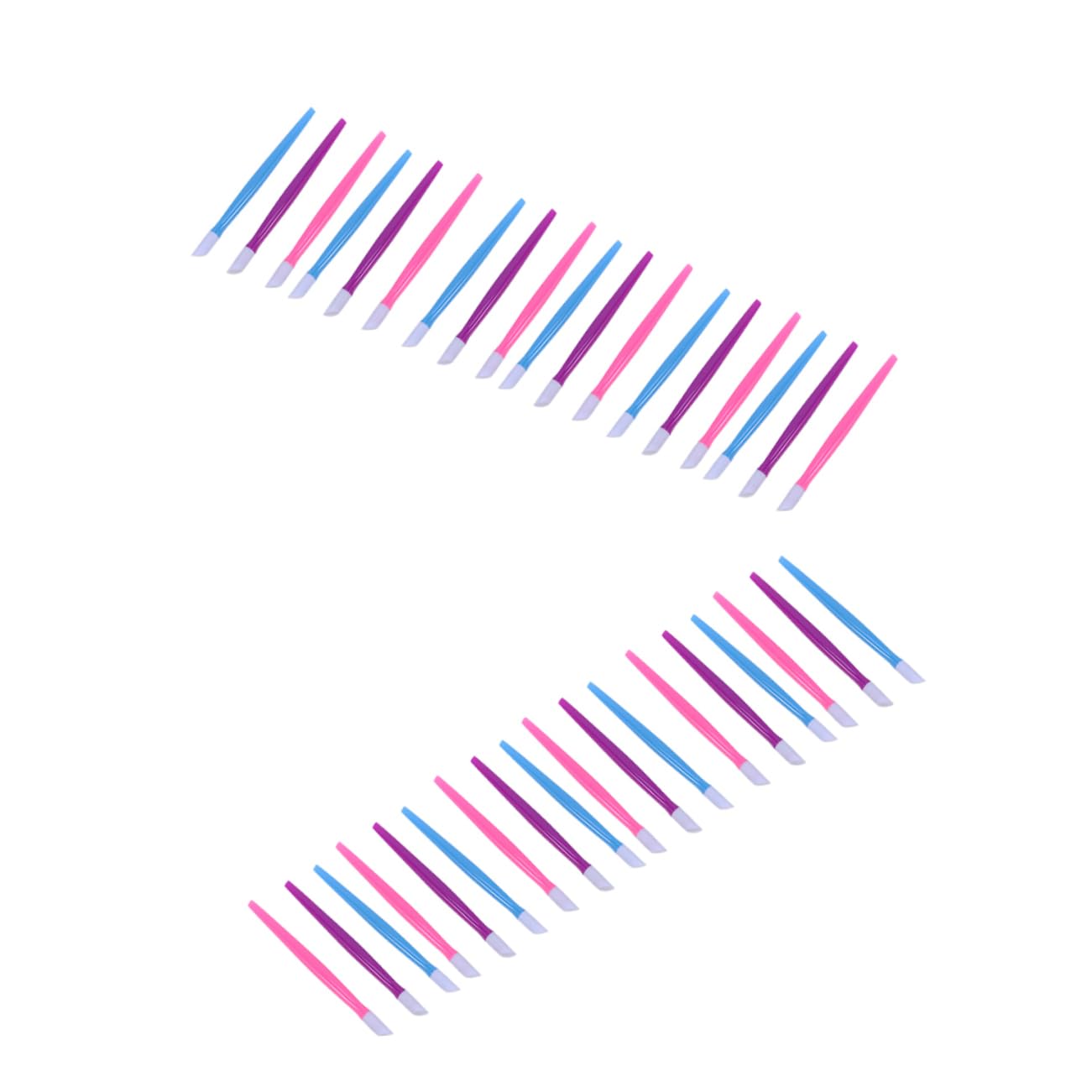 minkissy Nail Clier Set 72pcs Includes Plastic Pressing Rods Nail Cleaners Cuticle Pushers Essential Tools for Nail Salons and Lovers