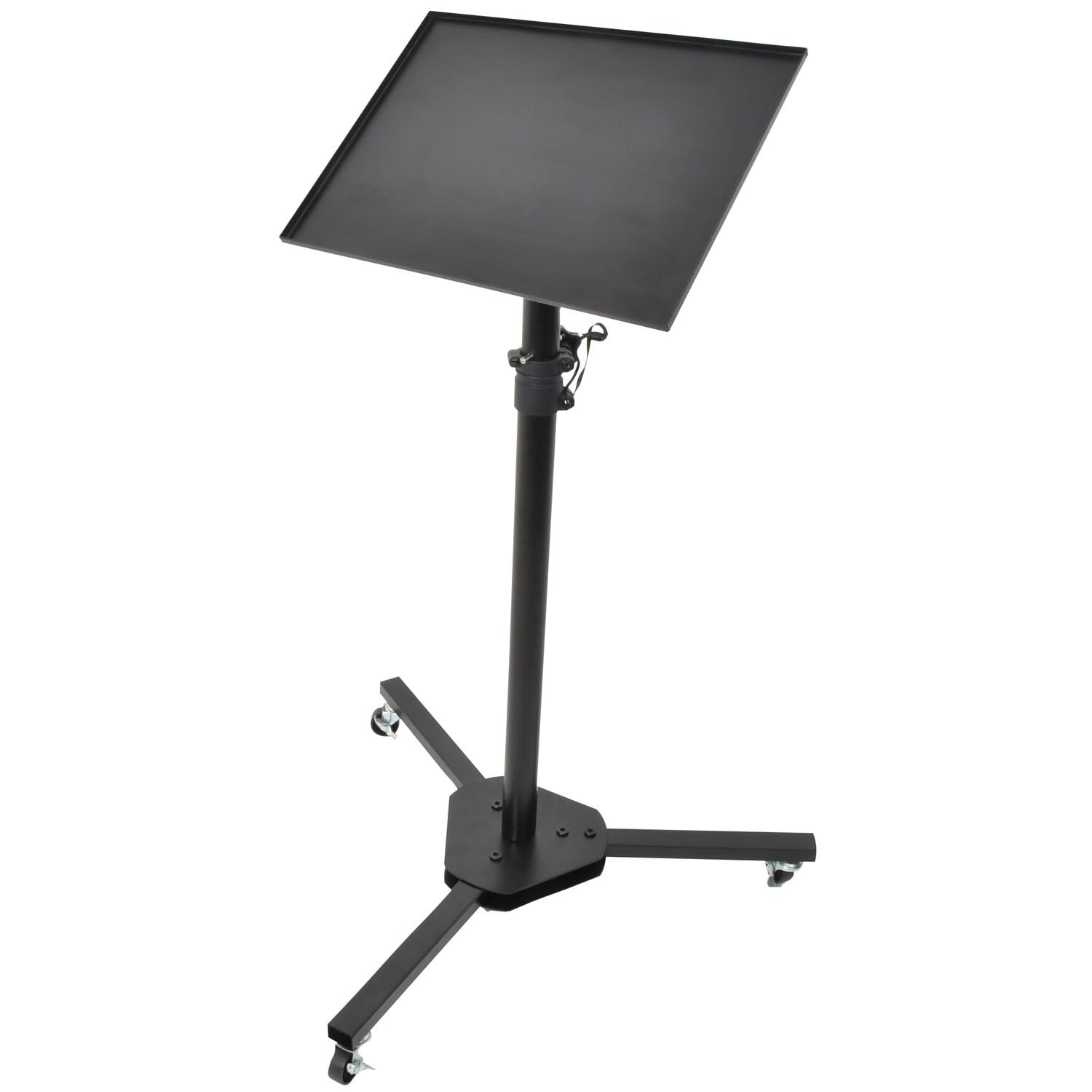 AV:Link Mobile Lectern Stand & Laptop Projector Trolley – Adjustable Height Lectern Podium Stand on Wheels for Classroom, Church Pulpit Stand, Conference Presentation Desk, DJ & Teaching Workstation