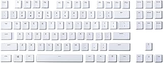 HUYUN A Full Set 87 keycaps Replacement for Logitech G813/G815/G913/G915 TKL RGB Mechanical Gaming Keyboard (White 87 Keys)
