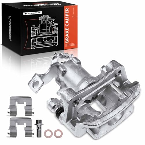 A-Premium Disc Brake Caliper Assembly with Bracket Compatible with Select Hyundai and Kia Models - Elantra GT, For Veloster, Forte, Forte, Forte Koup, Forte5 - Rear Left Driver Side