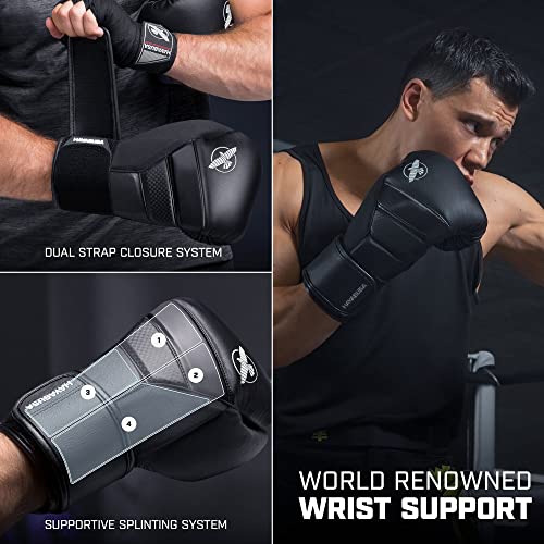 Image of Hayabusa T3 Boxing Gloves - Black, 10oz | Sparring Gloves, Muay Thai Gloves, Kickboxing Gloves, Heavy Bag Gloves, Boxing Gloves for Men and Women, Boxing Gloves