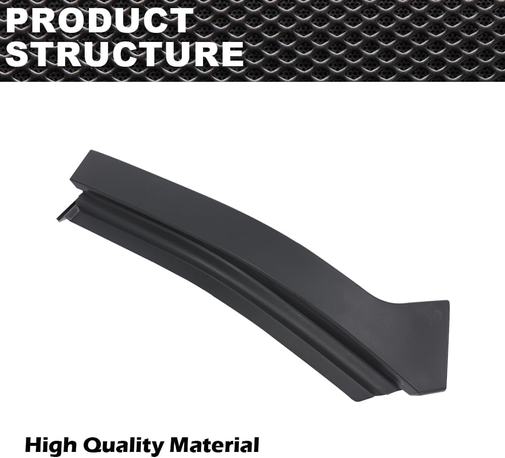 CNNELL Bumper Trim Headlight Filler Molding Black Front Left Side Compatible with Dodge Ram 2500 3500 2010-2018/Fit Ram 1500 Classic 2019-2022 55372919AD