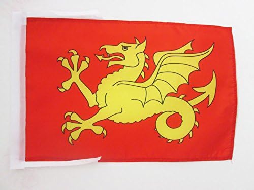 AZ FLAG, Wessex county Flag, 18'' x 12'', 100% Polyester du Wessex, England Small Banner with Two Cords, Fade Resistant