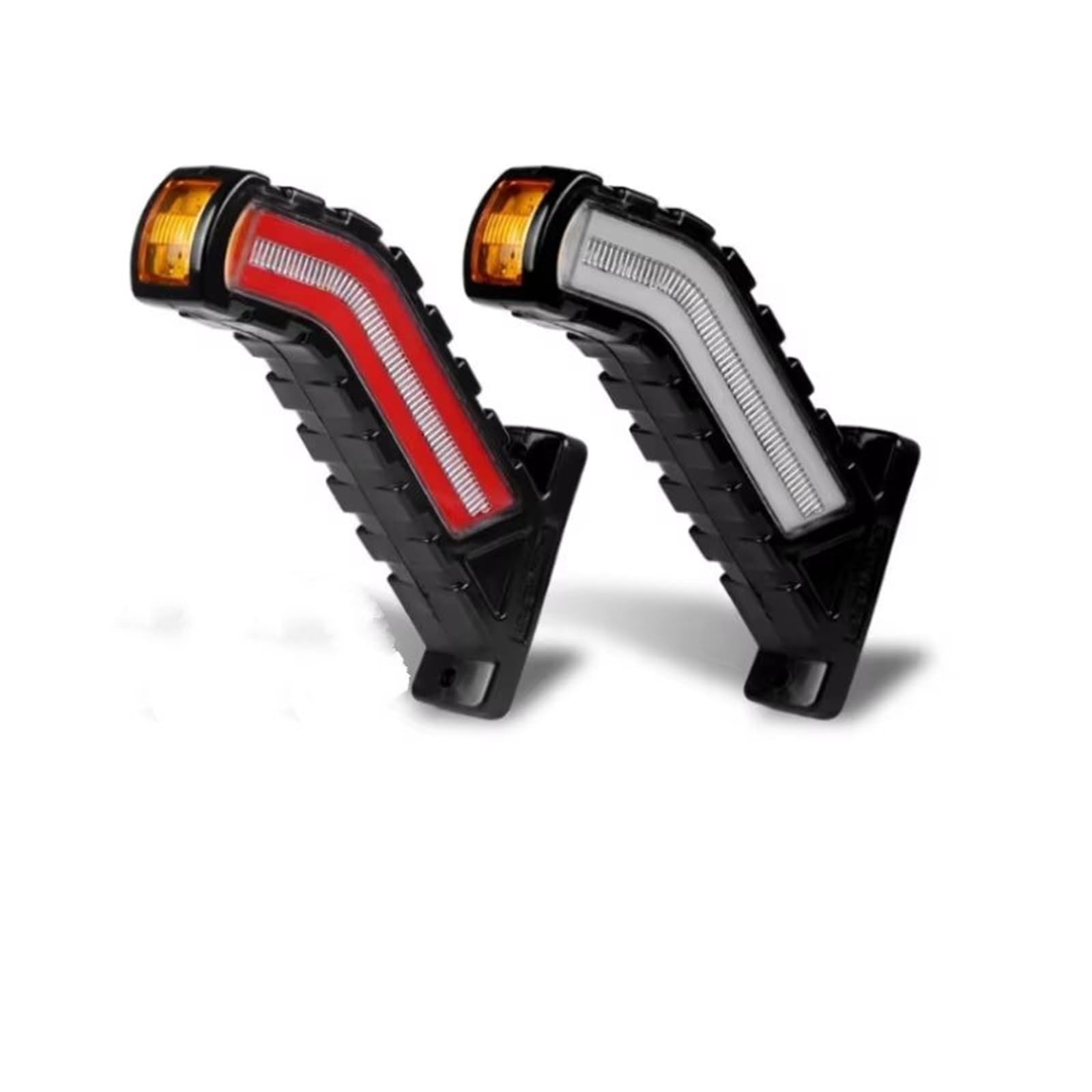Genérico intermitente automóvil 2 Luces LED De Posición Lateral Lámpara Intermitentes Universal Para Coches SUV Camiones Rvs Autobuses Barcos Remolques(2pcs Signal Light)