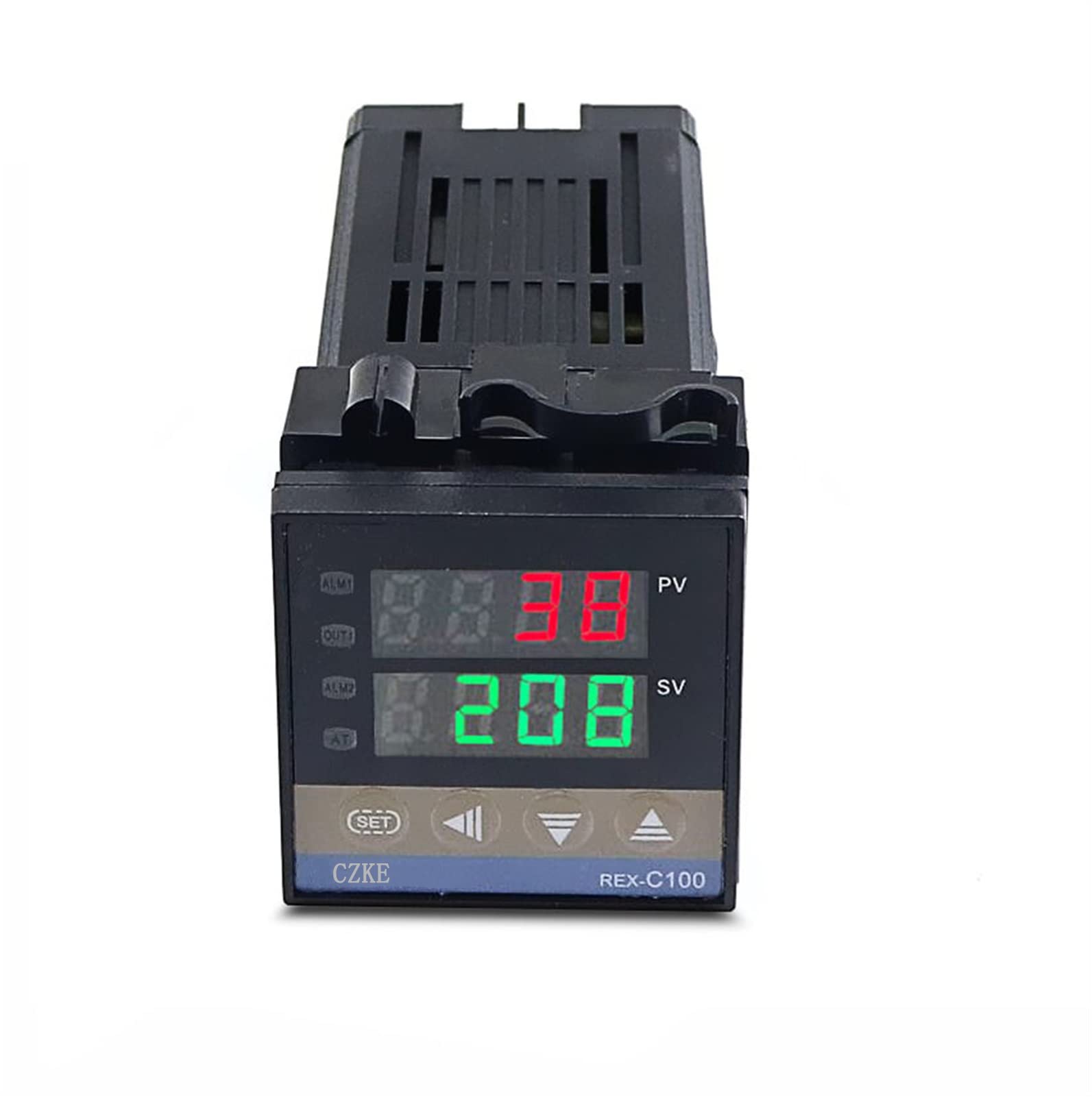 Régulateur thermique PID REX-C100 anti-surchauffe avec SSR 40A et thermocouple