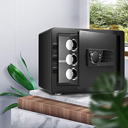 Coffre-fort biométrique à empreinte digitale : mini coffre compact tout acier - 4
