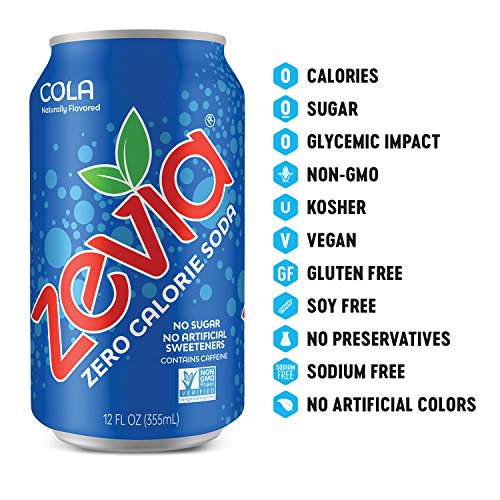Zevia Zero Calorie Soda, Rainbow Variety Pack, Naturally Sweetened Soda, (24) 12 Ounce Cans & Organic Tea Time Variety Pack, 12 Count, Sugar-Free Brewed Iced Tea Beverage #TOP3