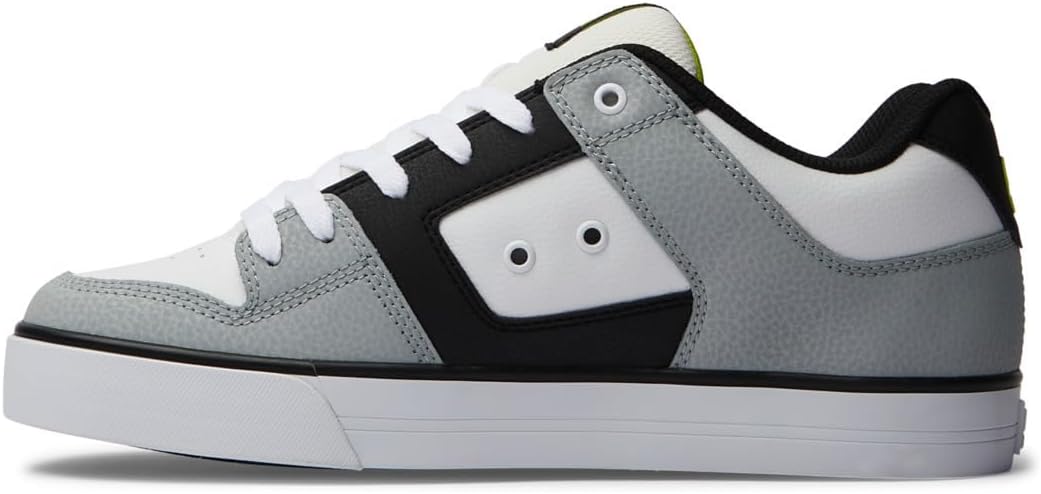 DC Shoes Men's Pure Trainers, White lime, 7.5 Men