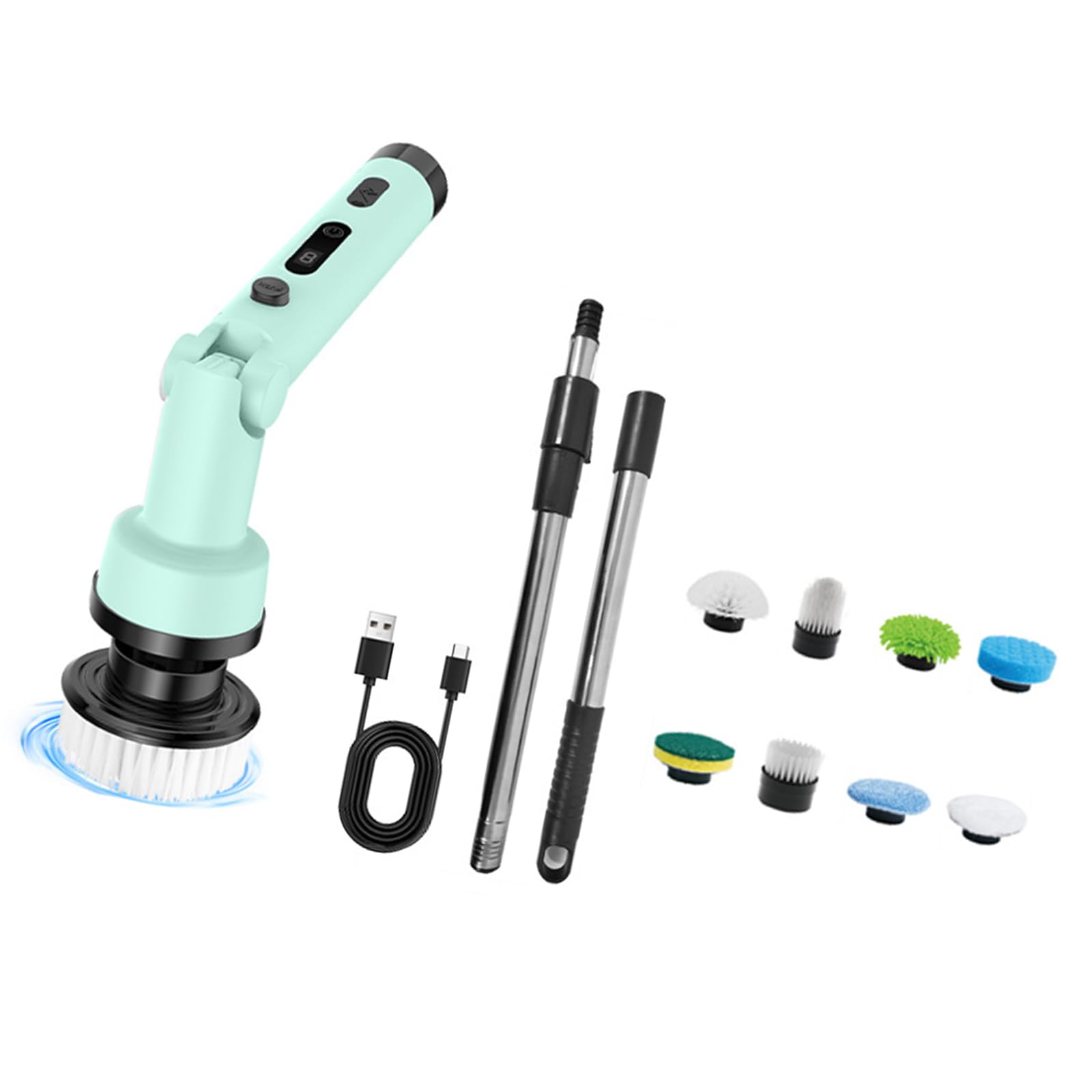 Nucelit Handle Cordless Electric Cleaning Brush with Rotation Technology for Easy and Cleaning Tasks Rotation Brush
