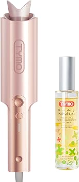 TYMO CURLPRO Plus Automatic Curling Iron & Argan Hair Oil Spray, Effortless Curling Wand + Nourishing Shine, 2-Step Styling Kit for Soft, Defined, Frizz-Free Curls, Adds Gloss, Bounce & Silky Finish
