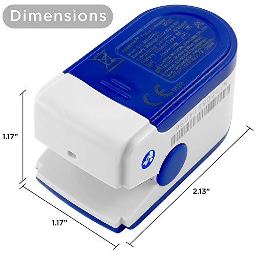 FaceLake 50DL Pulse Oximeter, Lanyard, Carrying Case Included