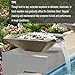 SUMGREEN Square Stainless Steel Water Bowl - Antique Brown Patina, Modern Water Feature & Planter for Pool, Fountain, or Garden