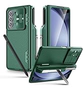 Nillkin Samsung Galaxy Z Fold 5 Case with S Pen Holder & Hinge Protection [Hidden Kickstand] [Sli...