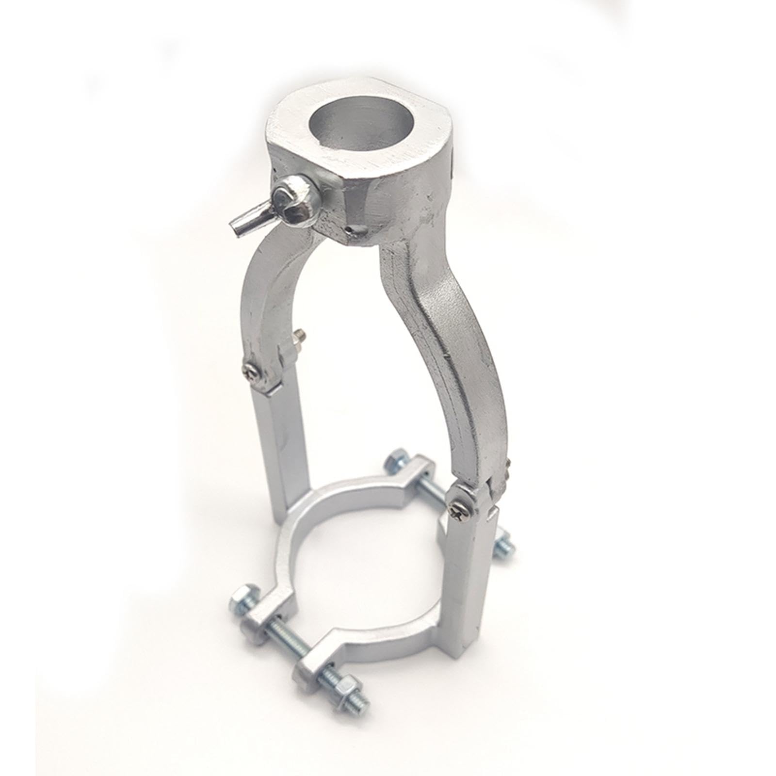 Adaptateur Mèche Carrée Support Adaptateur pour Perceuse Support de Fixation Convertisseur Pince En Acier Inoxydable Accessoire Convenant Au Perçage A, gris