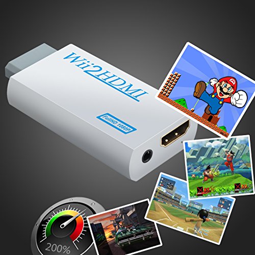 Adaptador de áudio de saída de áudio de áudio de saída conversor Wii to Hdmi, Wii2HDMI 3,5 mm, saída