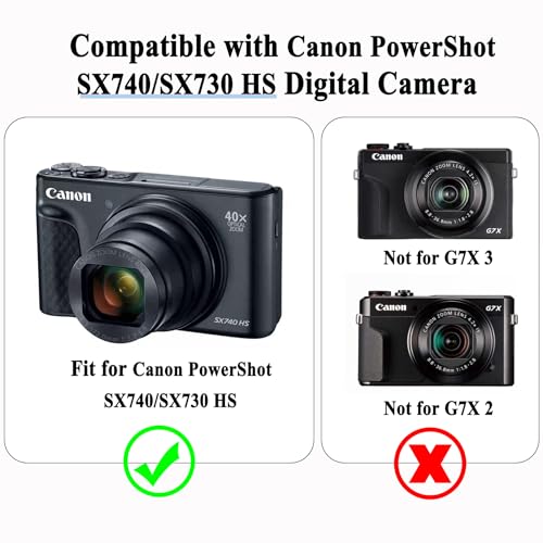 Funda para cámara Canon PowerShot SX740 HS con accesorios miniatura 6