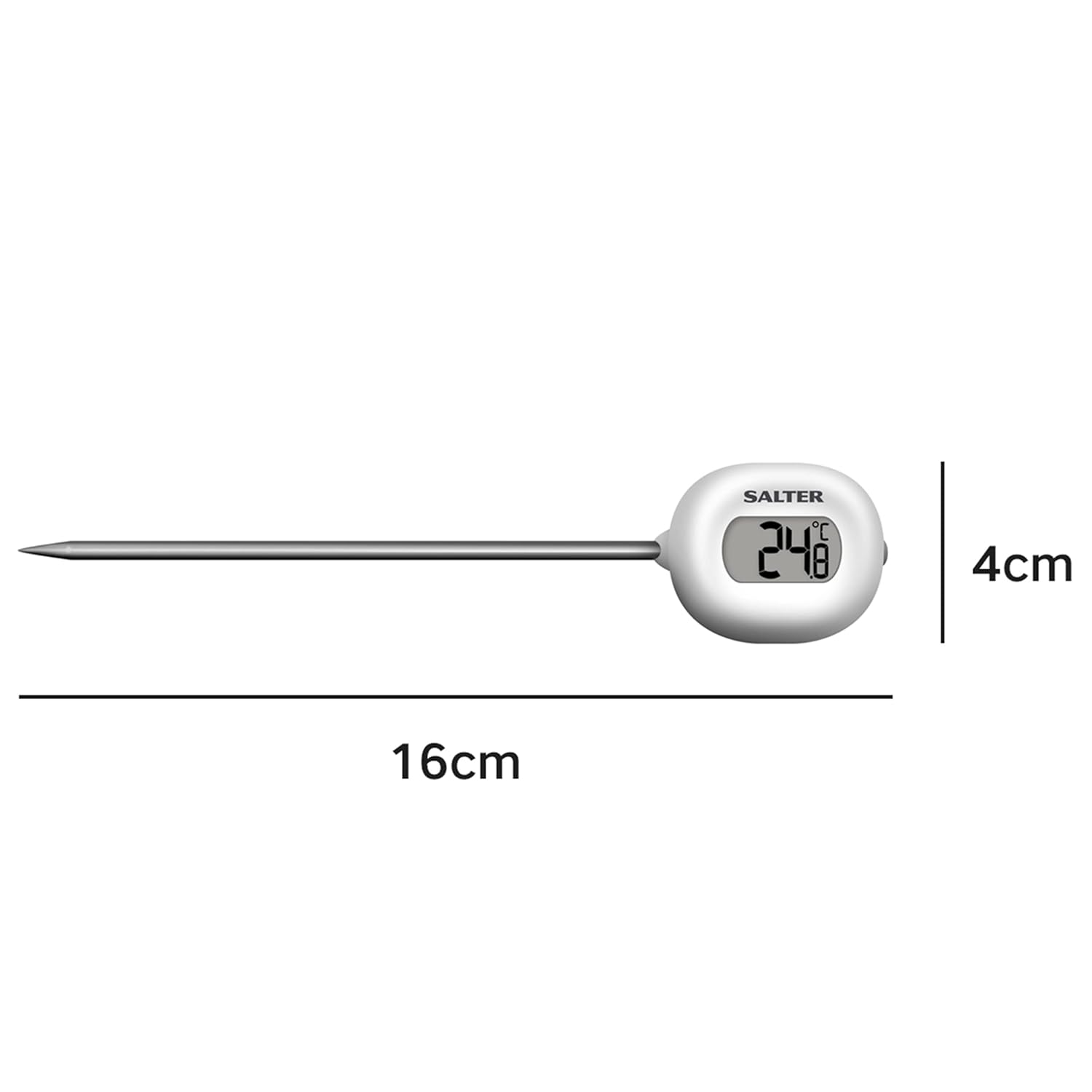 Salter 518 WHCREU16 Instant Read Meat Thermometer – Digital Food Thermometer for Air Fryers, Temperature Probe for Kitchen, BBQ, Jam & Deep Frying, 0.1°C Precision, -45°C to 200°C, Batteries Included 7 51de9yoO6AL. SL1500