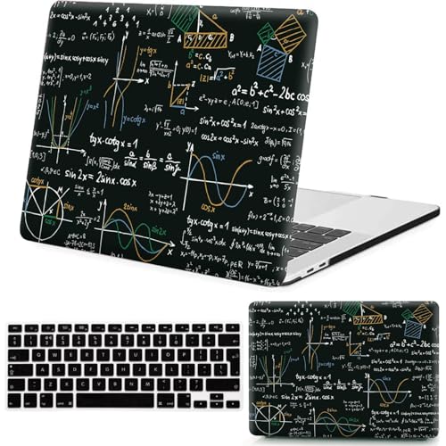 Protection MacBook Pro 16 anti-rayures étui A2141 Touch Bar motif formule mathématique