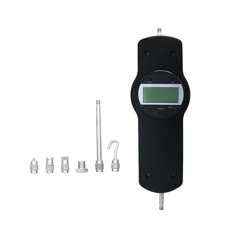 Portable Digital Force Meter Dynamometer Digital Push Pull Gauge Force Measuring Instruments with Multiple Unit Conversion(500N)