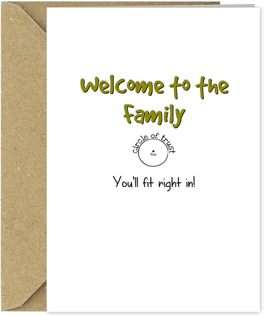 Funny Wedding / Engagement Card - Welcome to the family! Son / Daughter in Law