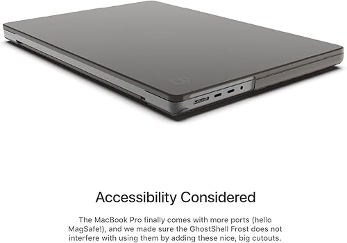 Miniatura 10 de UPPERCASE GhostShell Frost Premium - Funda rígida con acabado mate texturizado resistente a los arañazos, para MacBook Pro 2021 2022 2023 Apple