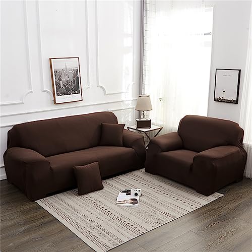 Housse de canapé élasthanne extensible 4 places lavable antidérapante - 2