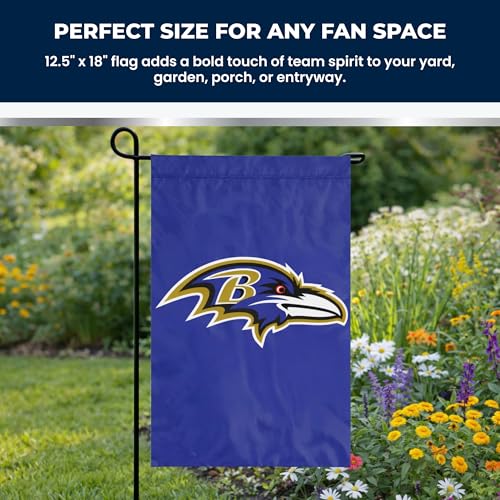 Drapeau de jardin Baltimore Ravens violet 45x31 cm pour extérieur