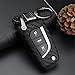 M.JVisun Soft Silicone Rubber Carbon Fiber Texture Case Key Fob Cover For Toyota 4Runner Avalon C-HR Camry Corolla Fortuner Highlander Levin RAV4 LE Sequoia Sienna Tacoma Tundra Yaris Car Key - Black