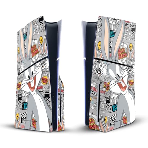 Autocollant de Jeu Vinyle Sony PlayStation 5 PS5 Slim Disc Edition Looney Tunes Bugs Bunny