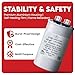 Globe Capacitor 45mfd ±5% 370V/440V Oval Single Element CBB65 Motor Run UL Recognized 45uf 370/440VAC 50/60hz Industrial Electrical