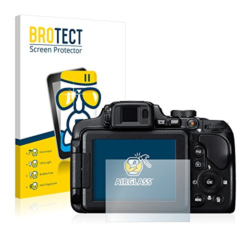brotect Pellicola Protettiva Vetro per Nikon Coolpix B700 Protezione Schermo [Durezza Estrema 9H, Chiaro]