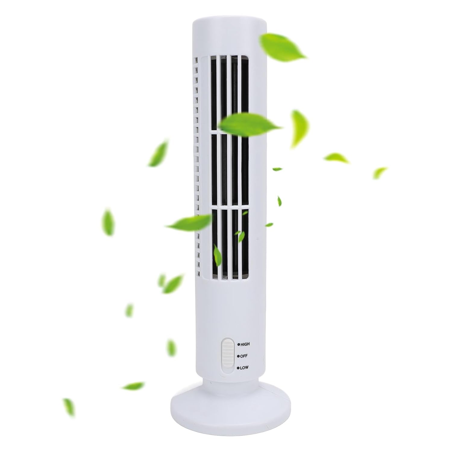 Tower Fan for Bedroom Desk Tower Fan White USB Small Tower Fan for Bedroom Home Office Quiet Cooling