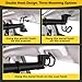 Heavy Duty Car Clothes Hanger Bar 30-64 inches, 4Pcs Additional Accessories, Clothes Rod for Car with Upgraded Hooks, Adjustable Vehicle Clothes Rack for Most Cars Suvs Trucks, Ideal Gift for Travel