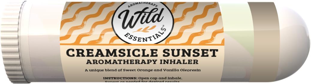 Wild Essentials Cheerful 6 Aromatherapy Nasal Inhaler Multi Pack Made with 100% Natural, Therapeutic Grade Essential Oils to Keep You Happy and uplifted