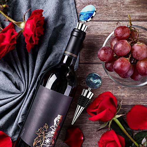 10 Pack Stainless Steel Wine And Beverage Bottle Stoppers Ball Designed Wine Bottle Corks Tapered Storage Crafts Art Diy #TOP6