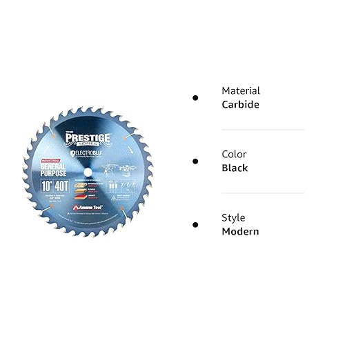 Miniatura 3 de Amana Tool - PR1040C Electro-Blu con punta de carburo Prestige de uso general de 10 pulgadas de diámetro 40T A