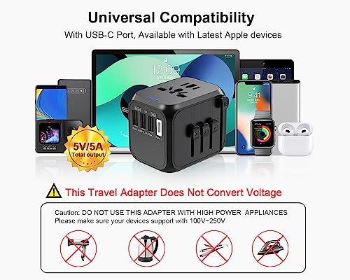 image for ouliyo Upgraded Worldwide Travel Adapter, International Travel Plug Ad