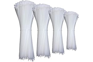 Zip Ties Assorted Size Clear White Cable Ties