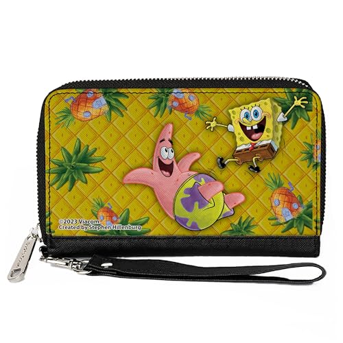 Buckle-Down SpongeBob SquarePants Vegan Leather Zip Around Wallet