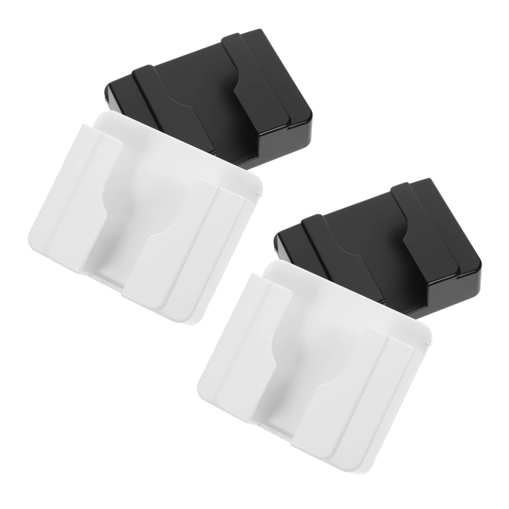Gatuida Supporto per Smartphone da Muro Adesivo Foro per Cavo di Ricarica, Leggero e Stabile per Ufficio Cucina Bagno, Design Semplice ed Elegante in Pc