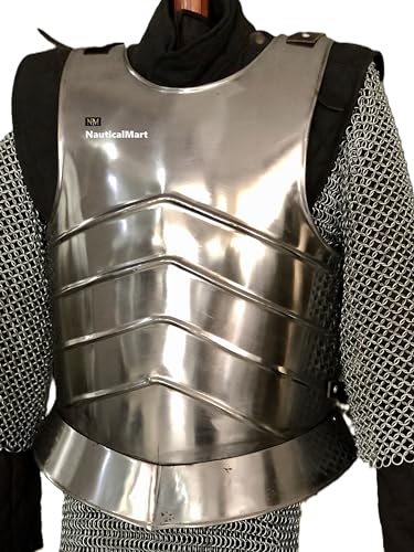 NauticalMart Medieval Steel Gothic Knight Breastplate LARP Armor Halloween Costume (Only Cuirass)