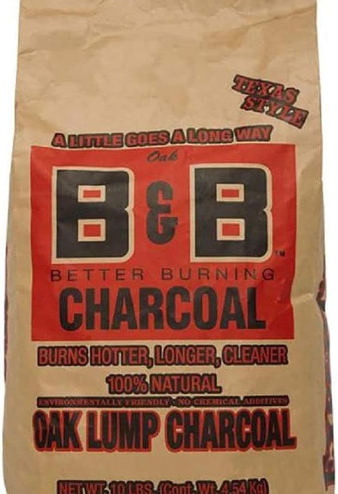 B&B Charcoal Oak Lump Charcoal, 4540 GR : Outdoor Grilling Charcoal : Patio, Lawn & Garden