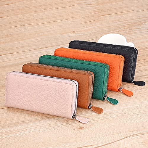 Womens Genuine Leather Wallet Large Capacity Female Purse Clutch Cowhide Lady Wallets Passport Coin Pocket3
