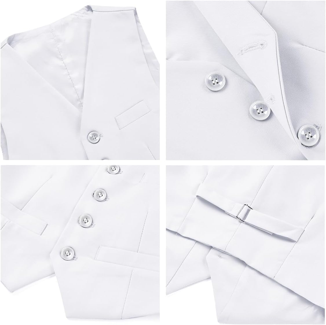 Boys Suits 3 Piece Formal Kids Tuxedo Suits for Boys Slim Fit Casual Ring Bearer Outfit with Blazer Jacket Pants and Vest