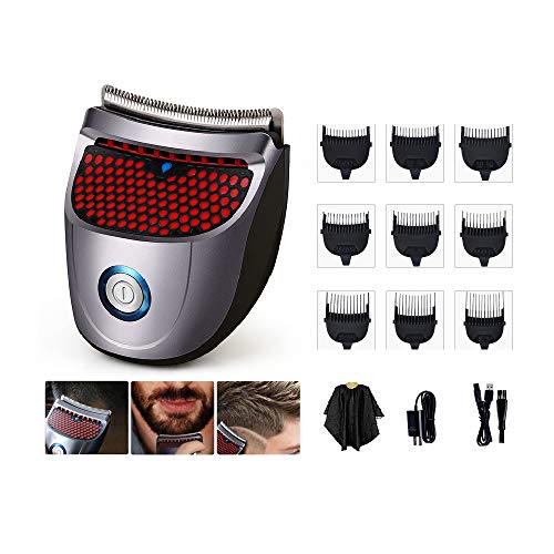 Self haircut kit for men,Hair Clippers for Men,Shortcut Self-Haircut Kit with 9 Combs, Cleaning Brush,Storage Pouch, haircut cape,Haircut at home Full set of haircut tools