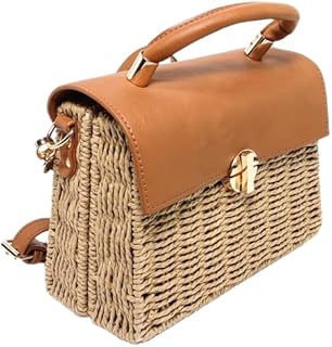 Glitter Women Bag with Cross Hand - Camel GBA005225CML