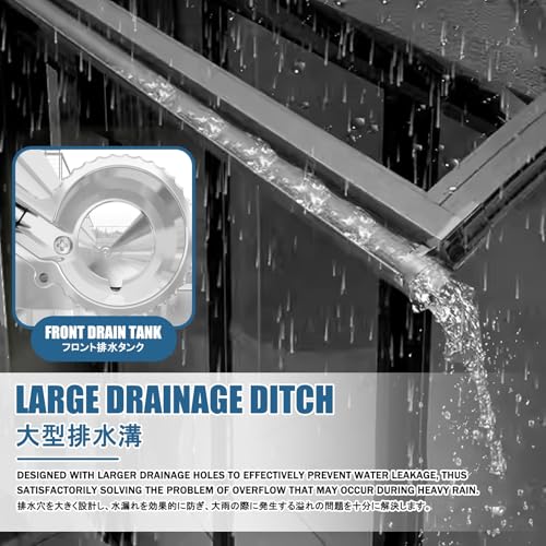 Cubierta curva contra la lluvia con protección UV para fachadas residenciales y terrazas 4