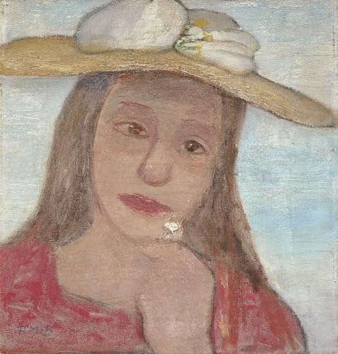 Peintures tête de jeune fille au chapeau de paille pour briser la monotonie des bureaux