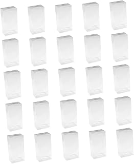25pcs Transparent Candy Storage Boxes Ventilation for Snacks and Desserts Moisture-resistant Ice Containers for Party Supplies and Treats