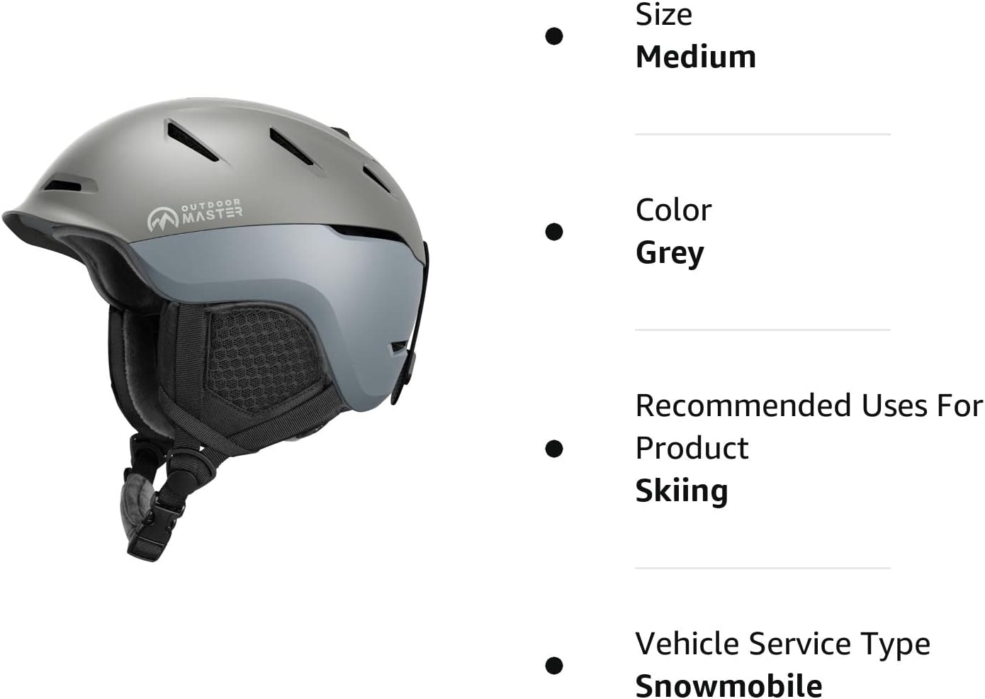 OutdoorMaster Garnet Ski Helmet - Adjustable 16 Vents in Climate Control - Snowboard Helmet for Kids, Youth, Men, Women : Sports & Outdoors